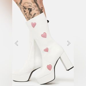 Lamoda Wide Calf Game Of Love Platform Boots from Dolls Kill
